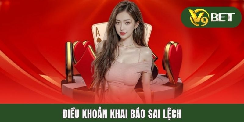 Điều khoản khai báo sai lệch
