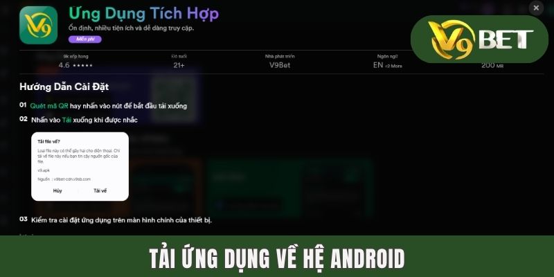 Tải ứng dụng về hệ Android
