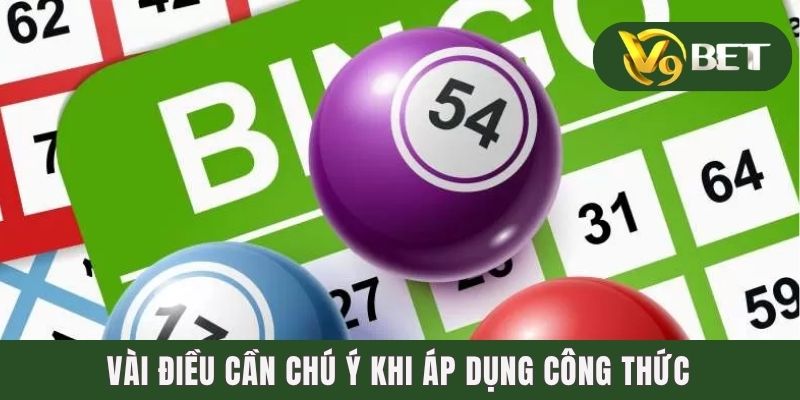 Vài điều cần chú ý khi áp dụng công thức